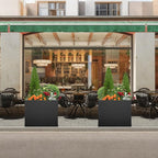All-Weather Large Metal Planter Box, Modern Tall Outdoor Planters - Image 6