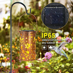 4 Pack Solar Lanterns Outdoor Waterproof Hummingbirds Birthday Gifts - Image 4