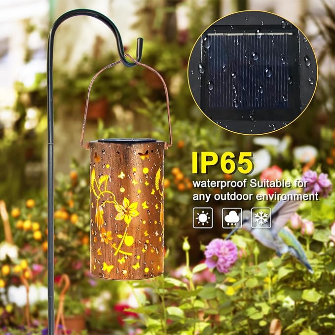Solar Lanterns Outdoor Waterproof Hummingbirds Birthday Gifts - Image 4