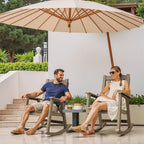 Devoko PP Material Rocking Chair Outdoor Indoor All Weather High Back Patio - Image 7