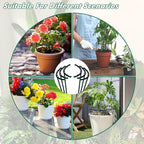 Mwellewm 10 Pack Plant Support Plant Stakes Metal Half Round Search Support - Image 3