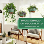 3 Pack 8/10/12 Inch Hanging Planters - Image 2
