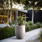 Kante Tall Concrete Planter, 21.7-Inch Height Light Gray Large Indoor Outdoor - Image 6