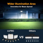 LUTEC 80W 9000LM LED Security Lights Motion Sensor Outdoor Lights, 4 Head LED - Image 7