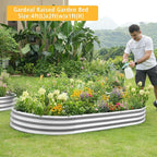 Garden 2Pcs 4x2x1ft Galvanized Raised Garden Bed Kit - Image 6