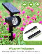InnoGear Solar Lights for Outside, Outdoor Landscape Spotlight Waterproof - Image 5