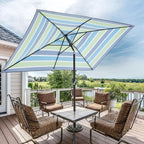 JEAREY 6.5x10 ft Rectangular Patio Umbrellas Rectangle Outdoor Umbrella - Image 6