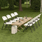 Nazhura 350 Weight Limit Heavy Duty Plastic Folding Chair - Image 6