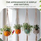 EBOOT 2 Pack 33 48 Inch Large Macrame Plant Hanger Rope to Hang Flower Pot - Image 4
