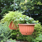YIKUSH Hanging Planter for Indoor and Outdoor Plants 2 Pack 12 inch Flower Pot - Image 8