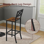 Bar Stools, Kitchen Breakfast Bar Chairs, Easy Assembly, - Image 5