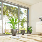 Outsunny Set of 3 Tall Planters, MgO Indoor Outdoor Planters - Image 8