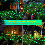 Kohlrabi Solar St Patricks Day Lights Outdoor, 2 Pack 20 LED Solar Green - Image 5