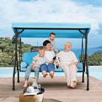 HOMREST 3 Seat Outdoor Porch Swing - Image 7