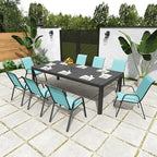 Patio Chairs Set of 8, Stackable Outdoor Dining Chairs - Image 3