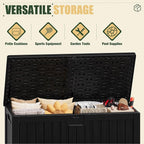 JUMMICO 250 Gallon Outdoor Resin Deck Box - Image 3