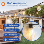 addlon 25FT LED Outdoor String Lights Waterproof Patio Lights - Image 2