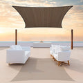 ColourTree TAPR1616 Custom Size 10' x 22' Brown Sun Shade Sail Canopy UV Block by ColourTree