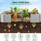 4 Pack Raised Beds for Gardening, Corrugated Galvanized Steel Raised Garden Bed - Image 4