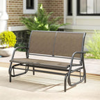 Outsunny 2-Person Outdoor Glider Bench, Patio Double Swing Rocking Chair - Image 8