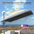 PURPLE LEAF 9 FT Cantilever Patio Umbrella - Image 8