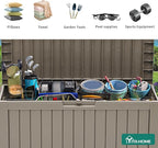 YITAHOME 72 Gallon Outdoor Resin Deck Box - Image 5