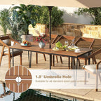 Tangkula 79 Inch Outdoor Dining Table - Image 3