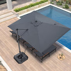PURPLE LEAF 9'×11.5' Cantilever Patio Umbrella - Image 2