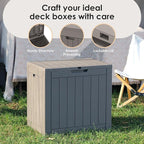 DRATO Deck Boxes, 30 Gallon Outdoor Storage Box - Image 4