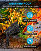 SUNVIE Dusk to Dawn Outdoor Lighting 120V LED Spot Lights Outdoor Landscape - Image 3