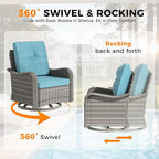 14-Seat Outdoor Wicker Patio Furniture Set - Image 5