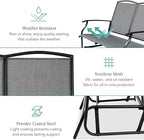 Best Choice Products 2-Person Outdoor Patio Swing Glider Steel Bench Loveseat - Image 5
