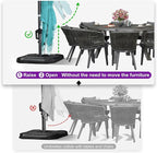PURPLE LEAF 11.5' X 11.5' Telescopic Patio Umbrella - Image 5