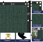 WINDSCREEN4LESS 6' x 3' Privacy Fence Screen in Green W/ Brass Grommet 85% - Image 4