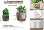 Melphoe Self Watering Pots for Indoor Plants Planter, 8.3/5.3 Inch 2 Pack - Image 6