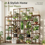 Plant Stand Indoor Outdoor 63" Tall Plant Shelf - Image 2