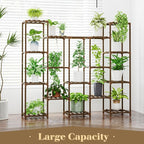 Bamworld Large Hanging Plant Stand Indoor Tall Plant Shelf Outdoor 14 Pots - Image 6