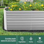 Land Guard 8x4x3ft Rectangular Galvanized Raised Garden Beds, Large-Capacity - Image 7