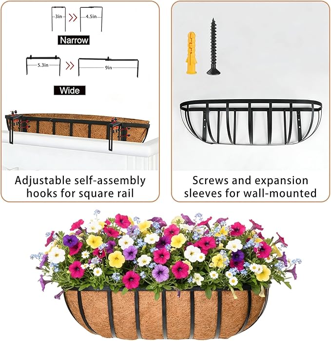 16'' Window Box Railing Planter - Image 6