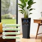 Set of 2 32 Inch Tall Plastic Planters - Image 2