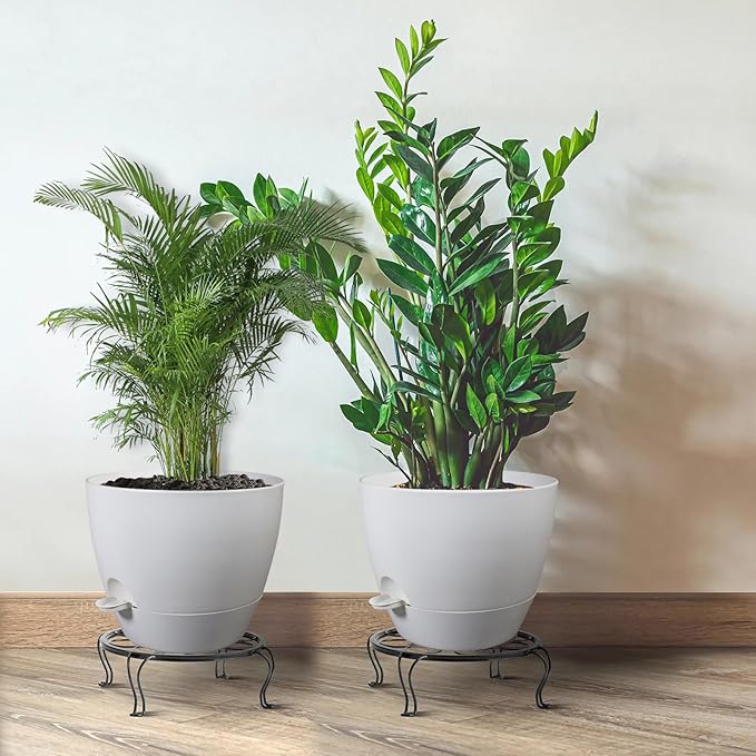 12inch 2Pack Large Self Watering Planters, Plastic Plant Pots - Image 6