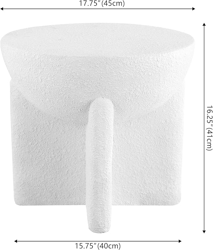 JONATHAN Y TBL1109B Brady 16.25" Minimalist Modern Drum Indoor/Outdoor Accent - Image 3