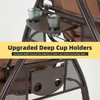 HOMREST 3 Seat Outdoor Porch Swing - Image 6
