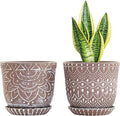 Gepege Ceramic Planter, 6 Inch Plant Pot by Gepege