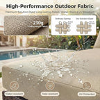 NICESOUL Modern Luxury Outdoor Patio Sectional Furniture Set - Image 9