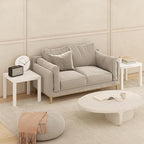 Furinno Classic Coffee Table Set of 2, Square Modern Coffee Table - Image 3