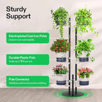 VIVOSUN Metal Plant Stand, 6-Tier Tall Vertical Planter Tower - Image 4