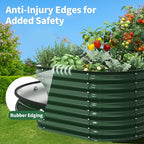 Kesfitt Raised Garden Bed Outdoor, Galvanized Steel Metal Raised Bed Planter - Image 8