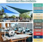 Shade&Beyond 8'x10' Sun Shade Sails Canopy Rectangle Sand 185GSM Shade Sail - Image 2