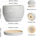 SQOWL Ceramic Planters for Indoor Plants - Image 3